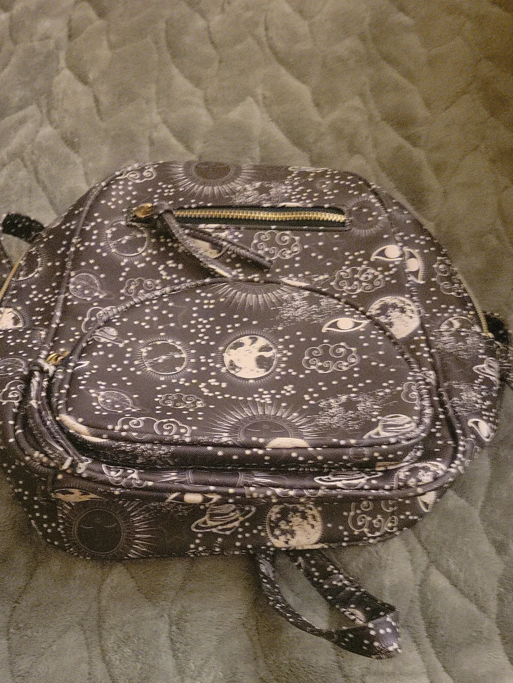 Under One Sky Black and White Celestial Backpack